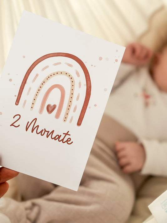 Meilensteinkarten für Babys erstes Jahr