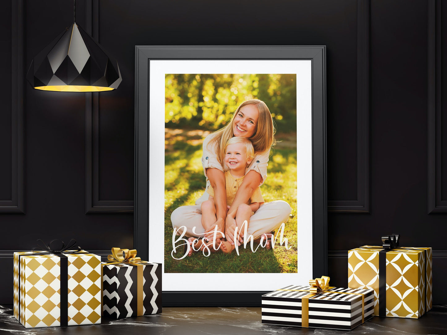 Poster für Mama - Lieblingsfoto personalisierbar mit Handschrift - Geschenk Muttertag - Erinnerung
