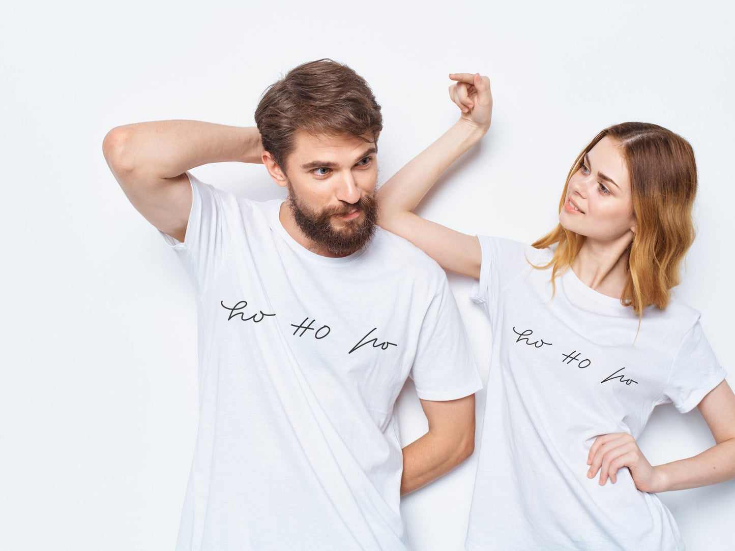Persönliche Weihnachtsleiberl T-Shirts für die Familie mit Namen handgemacht