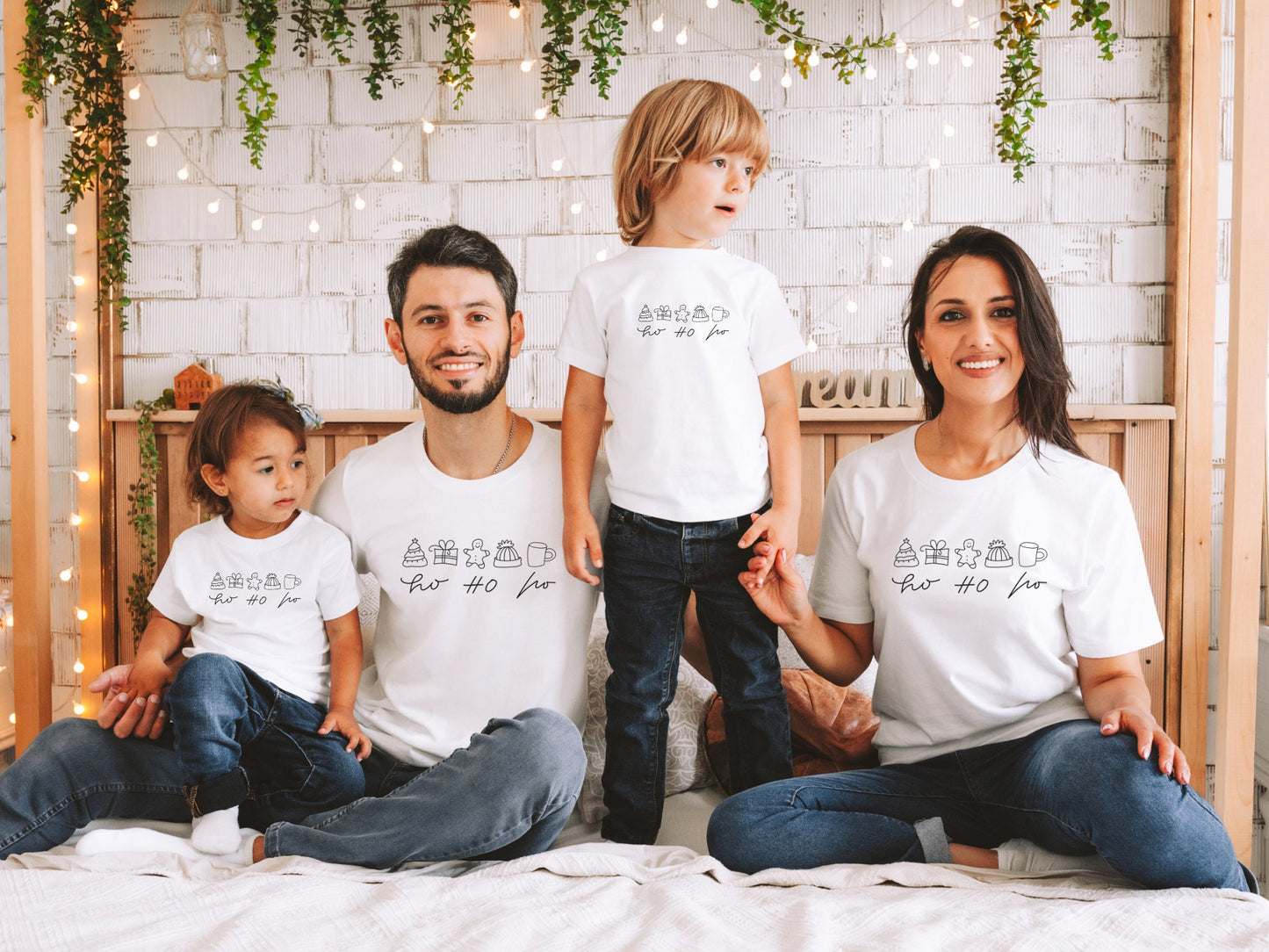 Personalisierte Familien T-Shirts für Weihnachten