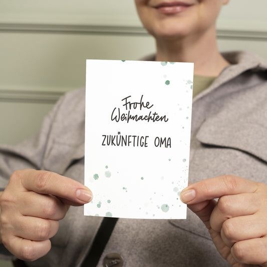Schwangerschaft verkünden mit personalisierter Karte - Du wirst Oma