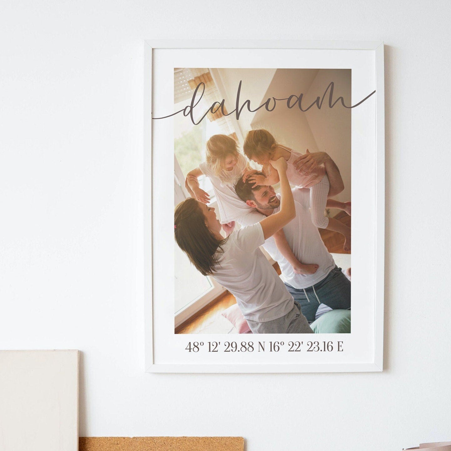 Handgemachte Poster aus Foto für Freundin, Freund, Mama, Papa, Tante, Onkel personalisierbar nach Wunsch - Digital