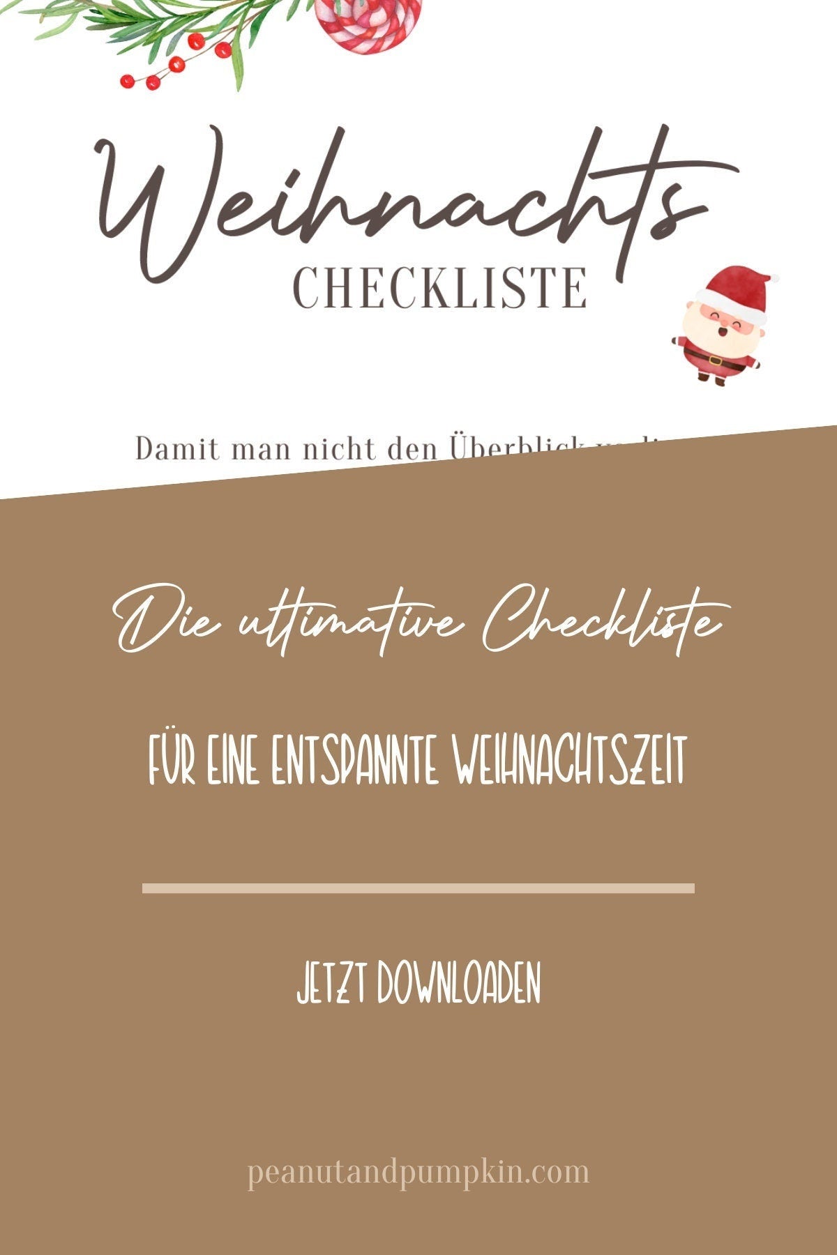 Checkliste Weihnachten zum Download